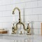 Kingston Brass Bridge Bathroom Faucet with Brass Pop-Up, Polished Brass KS7992PX - alternate 3